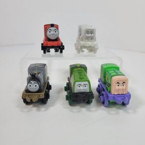 Thomas & Friends Mini 5 Trains - Paxton, White Paxton, Charlie, James, Gator